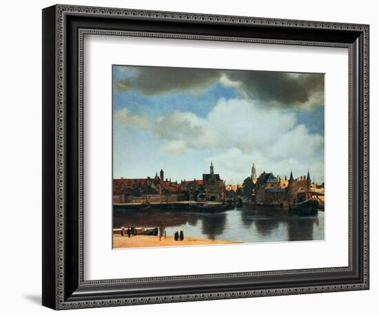 View of Delft, Netherlands, after the Fire, C1658-Johannes Vermeer-Framed Giclee Print