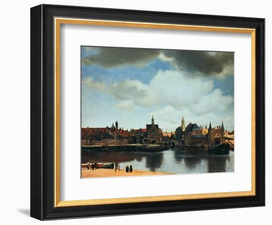 View of Delft, Netherlands, after the Fire, C1658-Johannes Vermeer-Framed Giclee Print