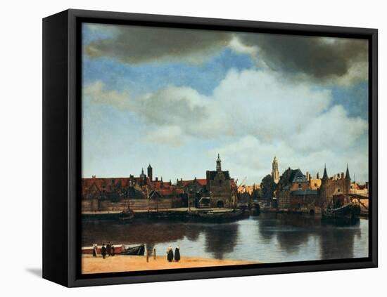 View of Delft, Netherlands, after the Fire, C1658-Johannes Vermeer-Framed Premier Image Canvas