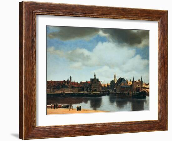 View of Delft, Netherlands, after the Fire, C1658-Johannes Vermeer-Framed Giclee Print