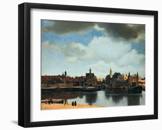 View of Delft, Netherlands, after the Fire, C1658-Johannes Vermeer-Framed Giclee Print