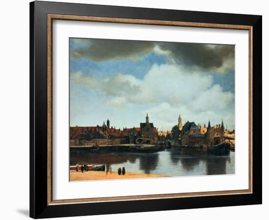 View of Delft, Netherlands, after the Fire, C1658-Johannes Vermeer-Framed Giclee Print