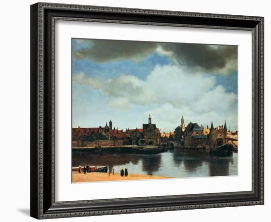 View of Delft, Netherlands, after the Fire, C1658-Johannes Vermeer-Framed Giclee Print