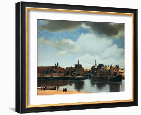 View of Delft, Netherlands, after the Fire, C1658-Johannes Vermeer-Framed Giclee Print