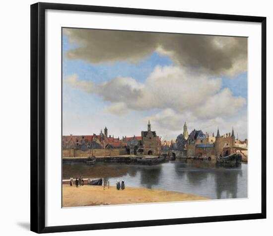 View of Delft-Jan Vermeer-Framed Premium Giclee Print