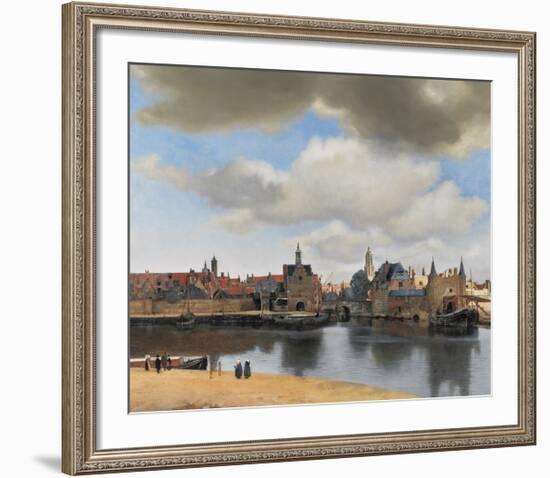 View of Delft-Jan Vermeer-Framed Premium Giclee Print