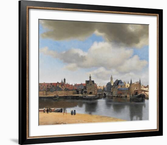 View of Delft-Jan Vermeer-Framed Premium Giclee Print