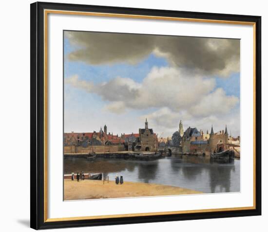 View of Delft-Jan Vermeer-Framed Premium Giclee Print