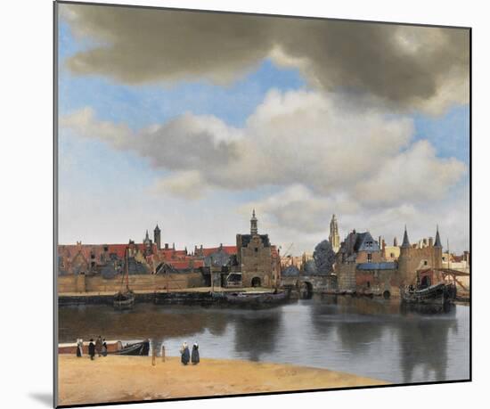 View of Delft-Jan Vermeer-Mounted Premium Giclee Print