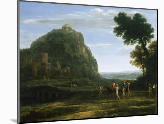 View of Delphi with a Procession, 1673-null-Mounted Giclee Print