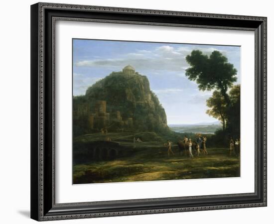 View of Delphi with a Procession, 1673-null-Framed Giclee Print