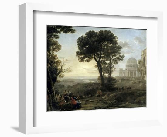 View of Delphi with Procession-Claude Lorraine-Framed Art Print