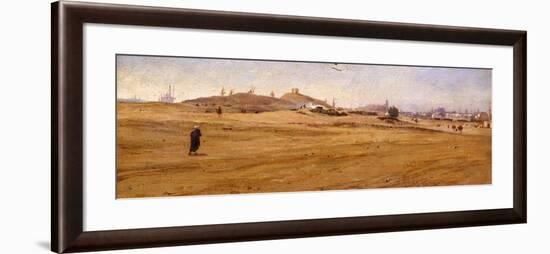 View of Desert with Dunes-Stefano Ussi-Framed Giclee Print