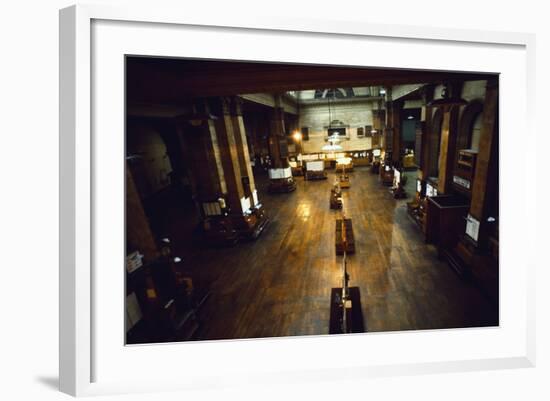 View of Deserted London Stock Exchange-null-Framed Photographic Print