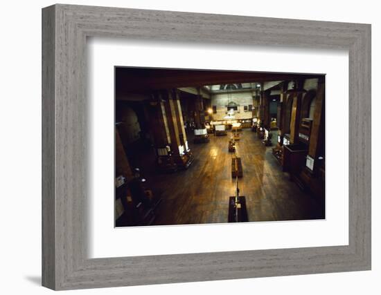 View of Deserted London Stock Exchange-null-Framed Photographic Print