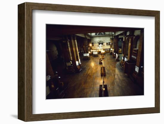 View of Deserted London Stock Exchange-null-Framed Photographic Print