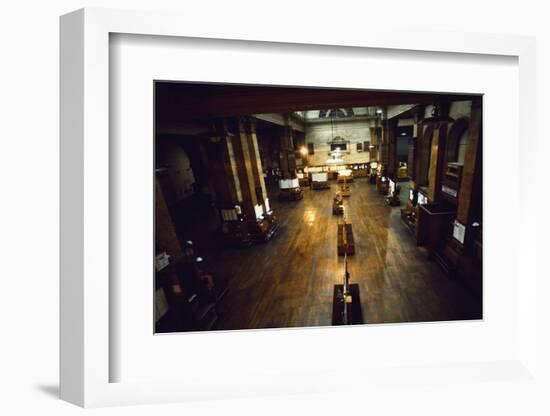 View of Deserted London Stock Exchange-null-Framed Photographic Print