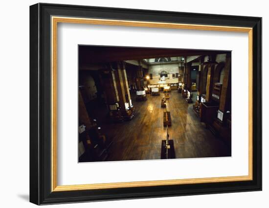 View of Deserted London Stock Exchange-null-Framed Photographic Print