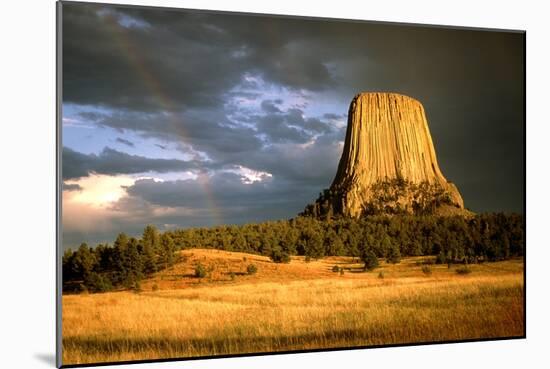 View of Devil's Tower, a Basalt Outcrop-Tony Craddock-Mounted Photographic Print