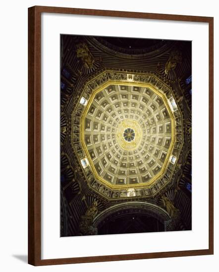 View of Dome, Cathedral of St Mary of Assumption, Siena, Tuscany, Italy, 12th-17th Century-null-Framed Giclee Print