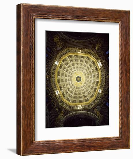 View of Dome, Cathedral of St Mary of Assumption, Siena, Tuscany, Italy, 12th-17th Century-null-Framed Giclee Print