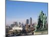 View of Downtown from State Capitol, Des Moines, Iowa, USA-Michael Snell-Mounted Photographic Print