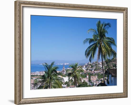 View of Downtown Puerto Vallarta and the Bay of Banderas, Mexico-Merrill Images-Framed Photographic Print