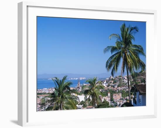 View of Downtown Puerto Vallarta and the Bay of Banderas, Mexico-Merrill Images-Framed Photographic Print