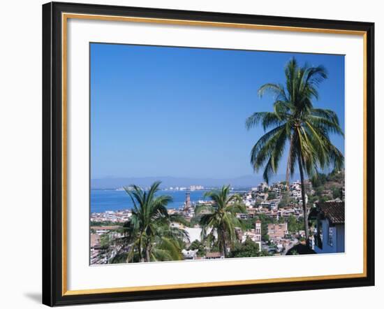 View of Downtown Puerto Vallarta and the Bay of Banderas, Mexico-Merrill Images-Framed Photographic Print