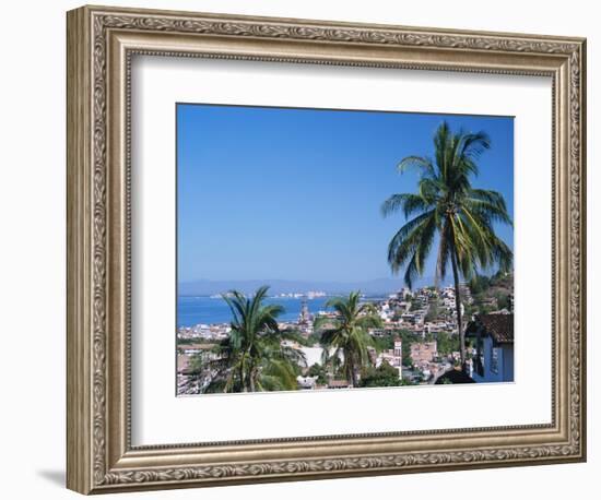 View of Downtown Puerto Vallarta and the Bay of Banderas, Mexico-Merrill Images-Framed Photographic Print