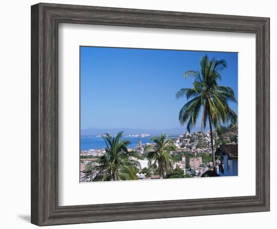 View of Downtown Puerto Vallarta and the Bay of Banderas, Mexico-Merrill Images-Framed Photographic Print