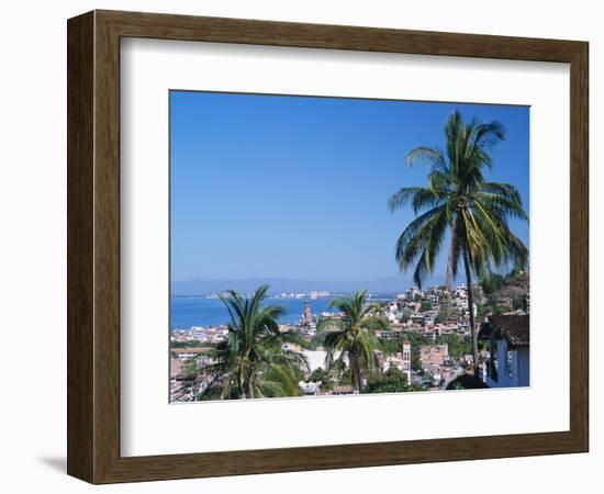 View of Downtown Puerto Vallarta and the Bay of Banderas, Mexico-Merrill Images-Framed Photographic Print