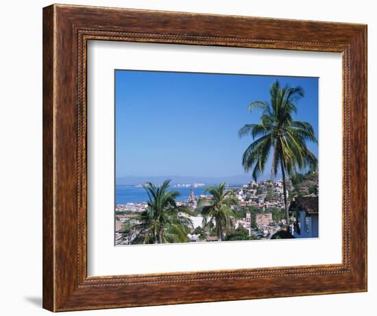 View of Downtown Puerto Vallarta and the Bay of Banderas, Mexico-Merrill Images-Framed Photographic Print