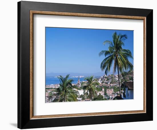 View of Downtown Puerto Vallarta and the Bay of Banderas, Mexico-Merrill Images-Framed Photographic Print