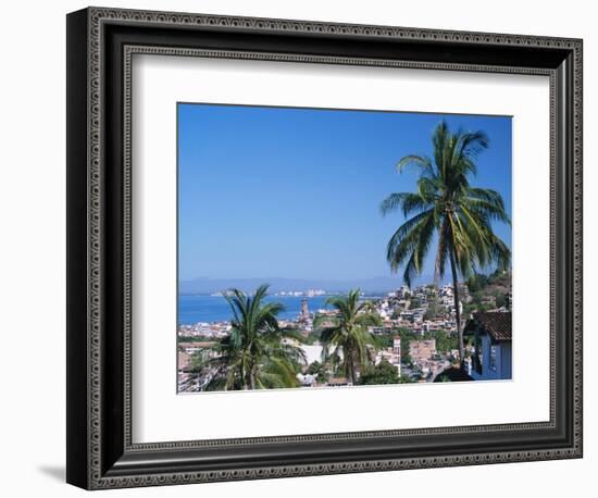 View of Downtown Puerto Vallarta and the Bay of Banderas, Mexico-Merrill Images-Framed Photographic Print