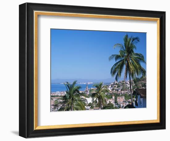 View of Downtown Puerto Vallarta and the Bay of Banderas, Mexico-Merrill Images-Framed Photographic Print