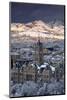 View of Downtown Salt Lake City, Utah with Wasatch Mountains-Adam Barker-Mounted Photographic Print