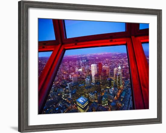 View of Downtown Toronto Skyline Taken From Cn Tower, Toronto, Ontario, Canada, North America-Donald Nausbaum-Framed Photographic Print