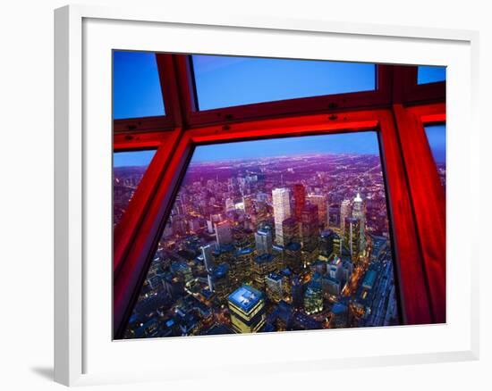 View of Downtown Toronto Skyline Taken From Cn Tower, Toronto, Ontario, Canada, North America-Donald Nausbaum-Framed Photographic Print