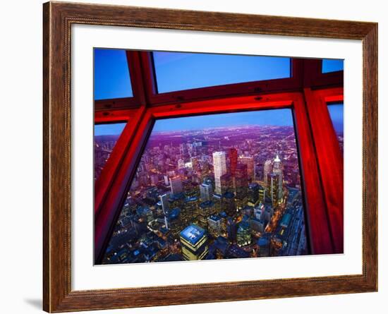 View of Downtown Toronto Skyline Taken From Cn Tower, Toronto, Ontario, Canada, North America-Donald Nausbaum-Framed Photographic Print