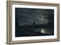 View of Dresden by Moonlight, 1839-Johan Christian Clausen Dahl-Framed Giclee Print