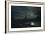 View of Dresden by Moonlight, 1839-Johan Christian Clausen Dahl-Framed Giclee Print