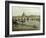 View of Dresden from the Right Bank of the River Elbe Downriver of the Augustusbruecke, 1748-Canaletto-Framed Giclee Print