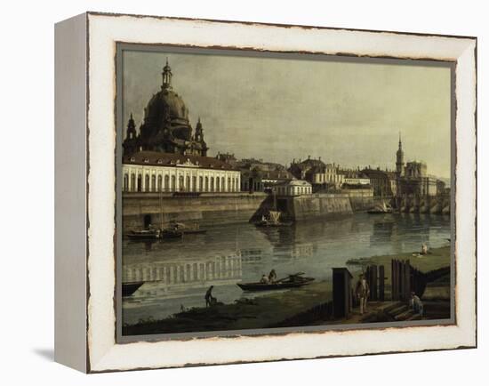 View of Dresden-Canaletto-Framed Premier Image Canvas