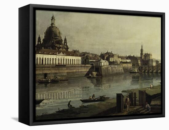 View of Dresden-Canaletto-Framed Premier Image Canvas