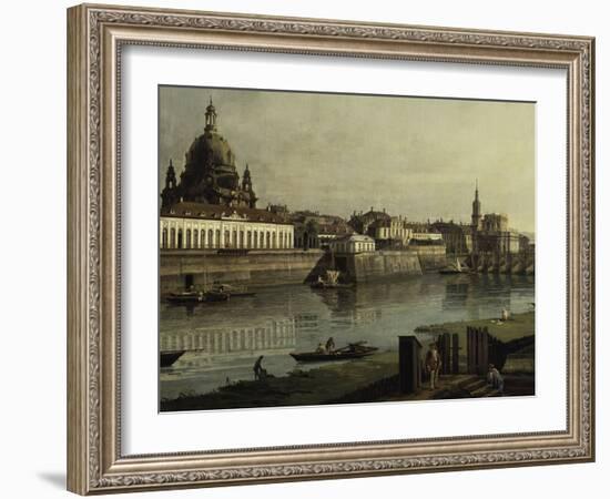 View of Dresden-Canaletto-Framed Giclee Print