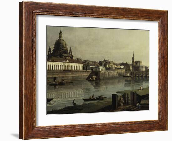 View of Dresden-Canaletto-Framed Giclee Print