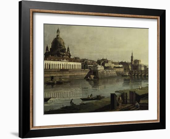 View of Dresden-Canaletto-Framed Giclee Print