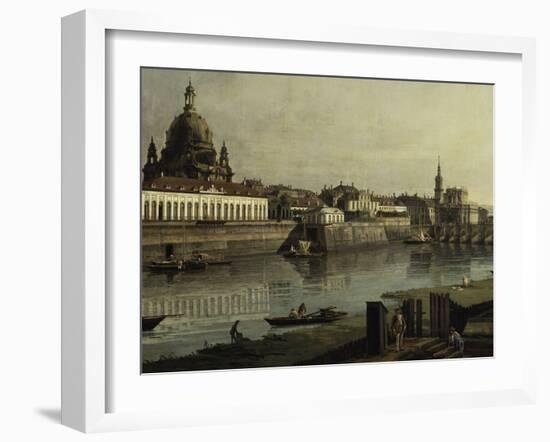 View of Dresden-Canaletto-Framed Giclee Print