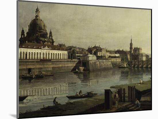 View of Dresden-Canaletto-Mounted Giclee Print